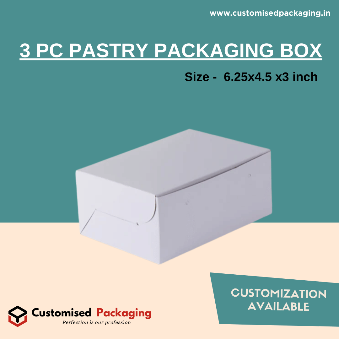 3 Pc Pastry Packaging Box