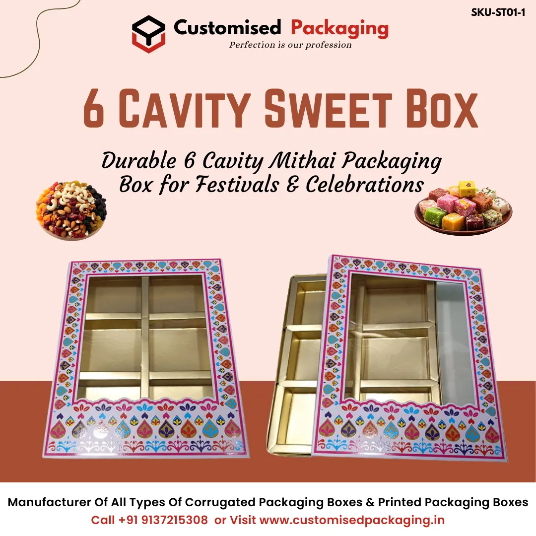 6 Cavity Chocolate/Sweet box 