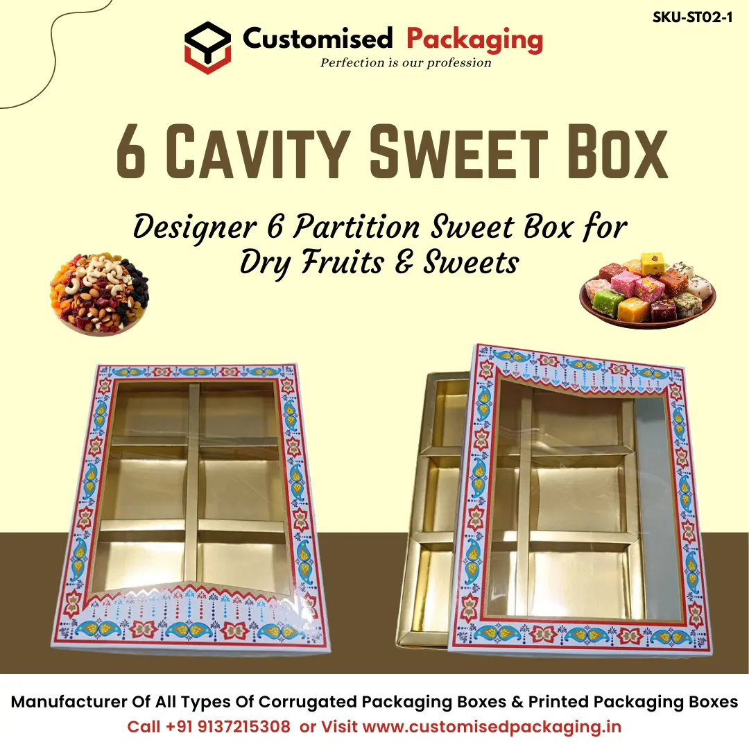 Empty Chocolate Box With 4 Cavity 