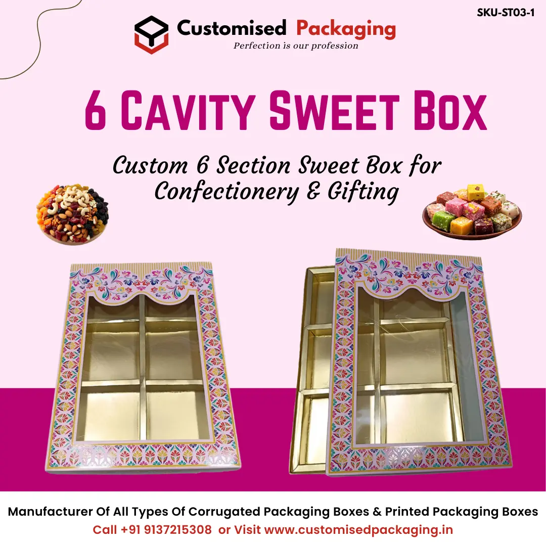 Empty Chocolate Box With 4 Cavity 